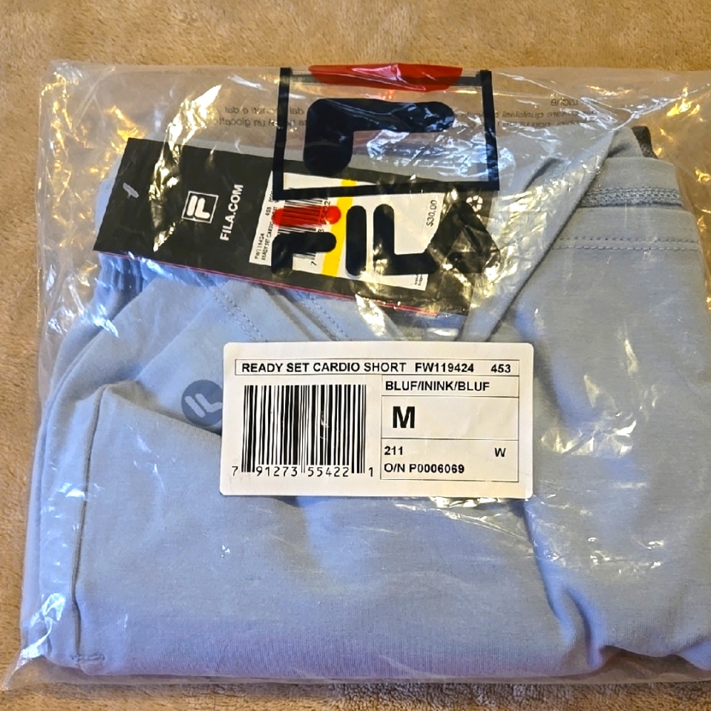 Fila Blue Cardio Shorts Size Medium